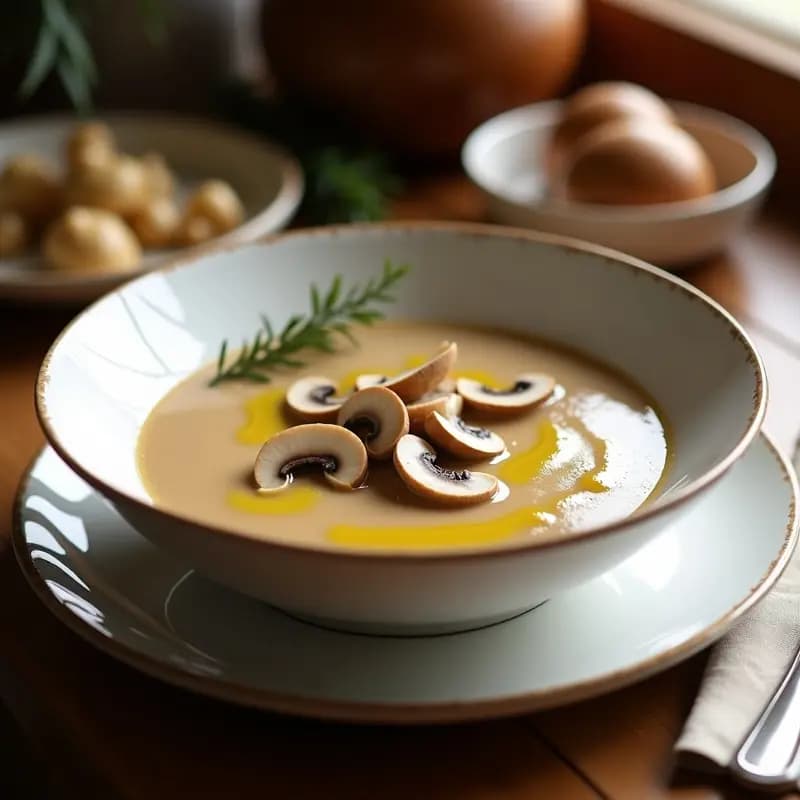 Crema Pastoril con Hongos Silvestres: Receta Reconfortante en Olla Lenta