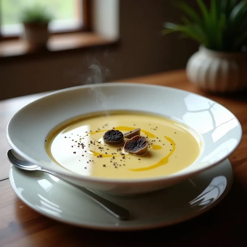 Crema de Puerros y Trufa: Receta en Thermomix en 20 Minutos
