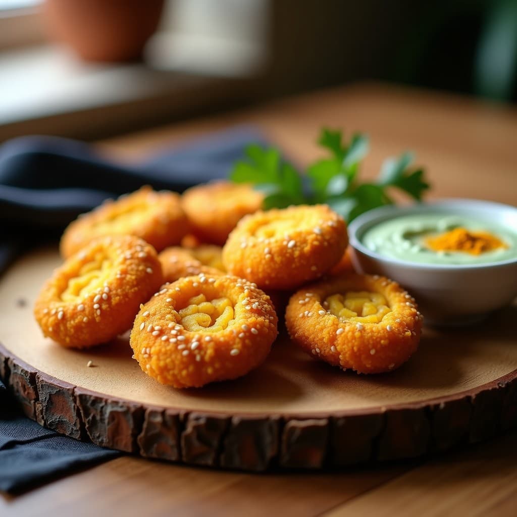 Croquetas de Corazón de Calabaza y Queso de Anacardos: Receta Vegana con Toque de Curry