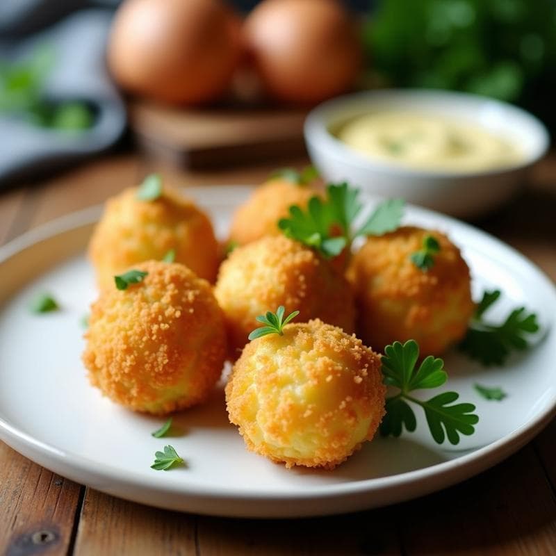 Croquetas de Espárragos Blancos y Bechamel de Avena: Receta Vegana en Airfryer