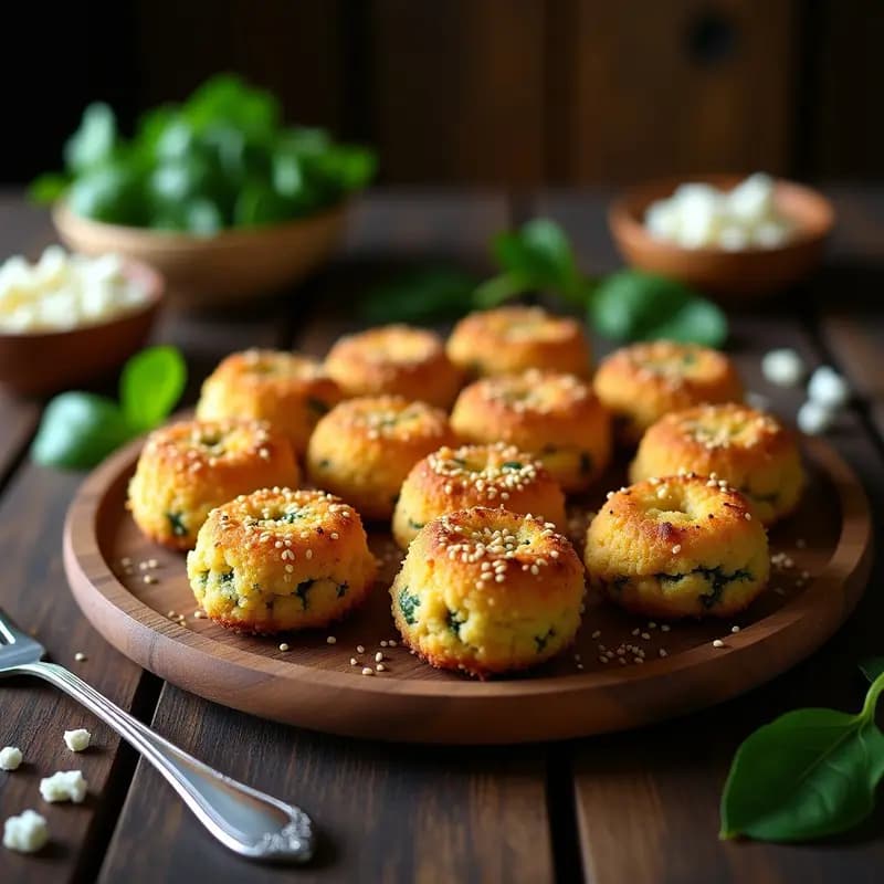 Croquetas de Espinaca y Queso de Cabra con Pan Rallado Integral: Aperitivo Español Sin Lactosa
