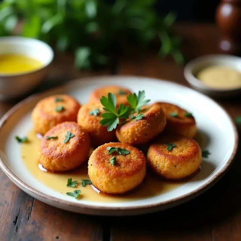 Croquetas de Hongos Portobello y Cebolla Caramelizada: Aperitivo Vegano Sin Horno