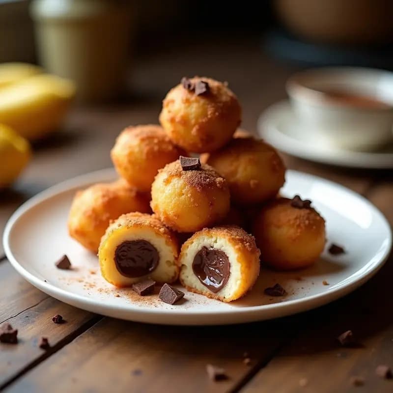 Croquetas de Nutella y Plátano Congeladas: Aperitivo Español Adictivo