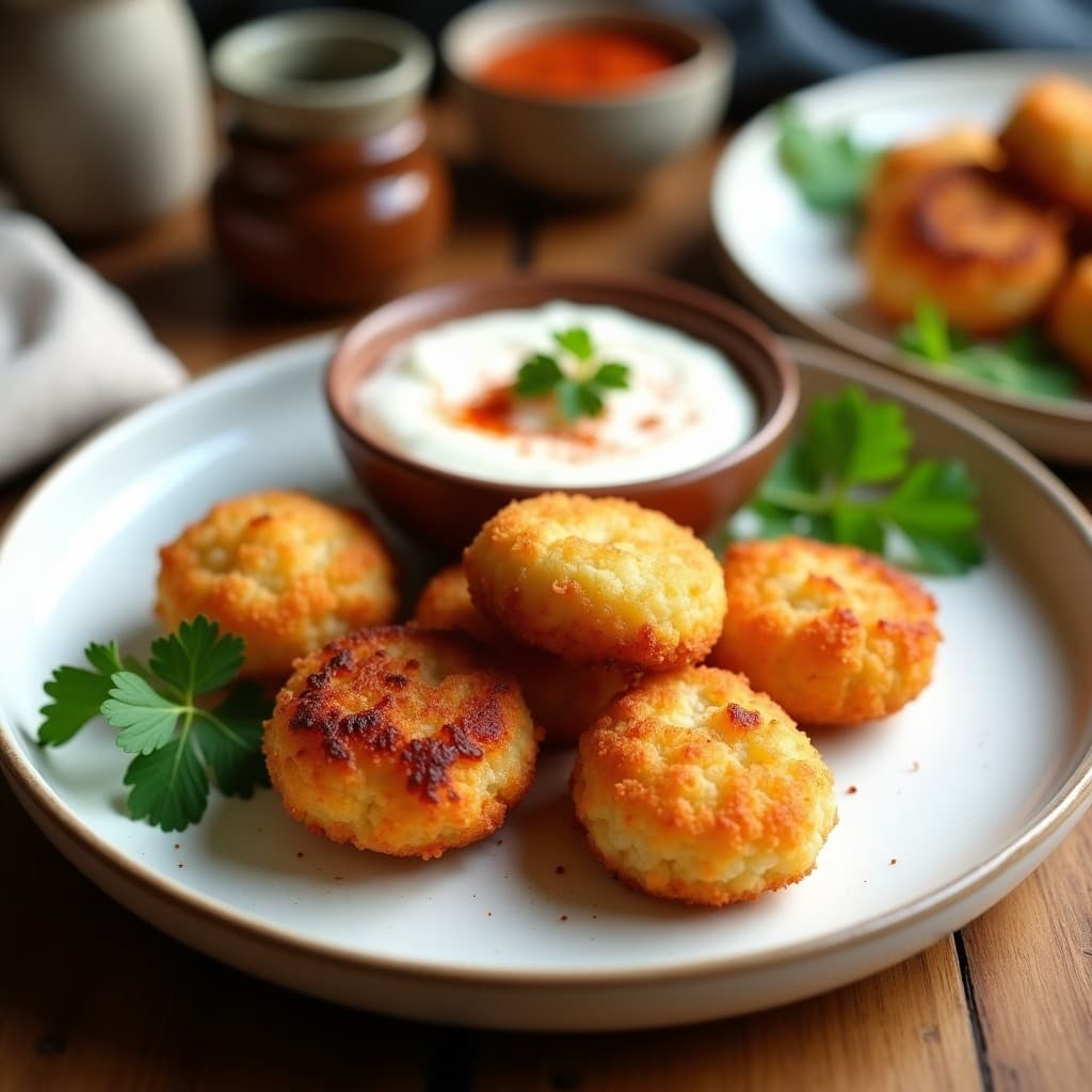 Croquetas de Puré de Coliflor y Panceta Ahumada: Aperitivo Keto en Airfryer