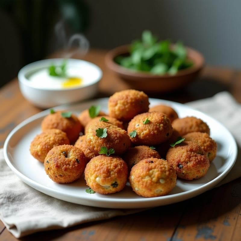 Croquetas de Quinoa y Champiñones Portobello: Aperitivo Vegano Crujiente en Airfryer