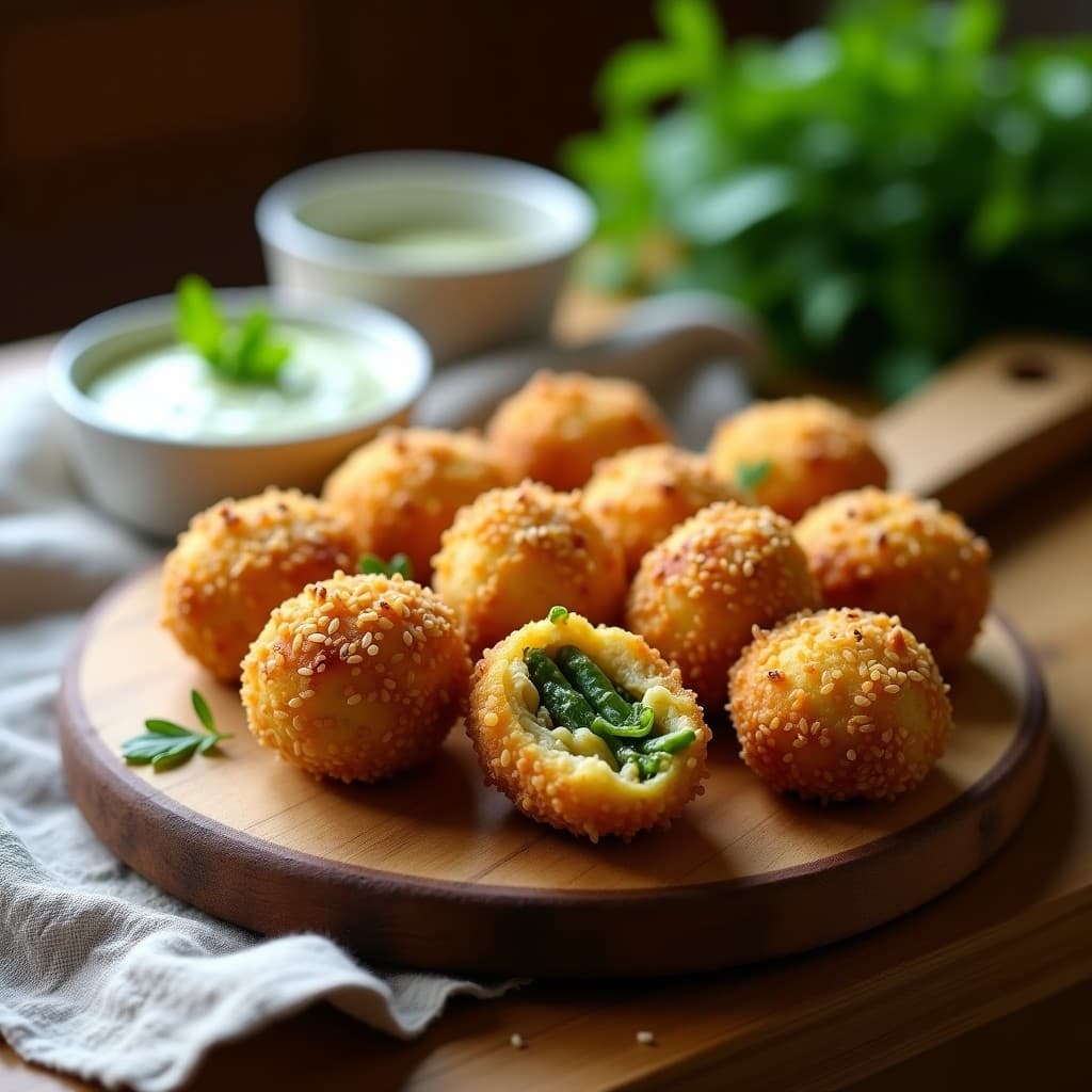 Croquettes de Garbanzo y Espárragos con Costra de Semillas: Entrante Vegano en Thermomix