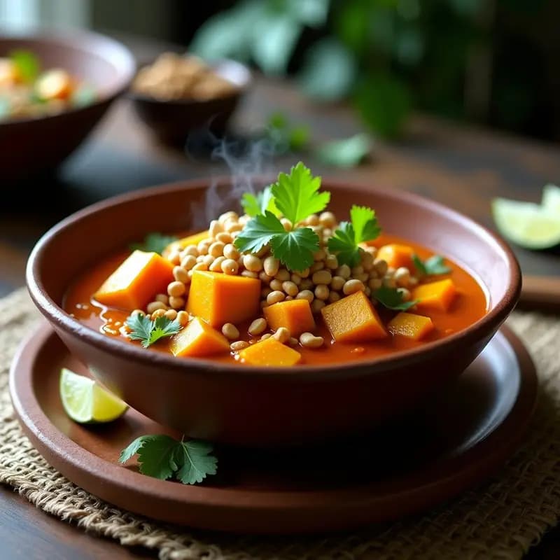 Curry tailandés de Calabaza Butternut y Tofu: Receta Keto en Olla Lenta