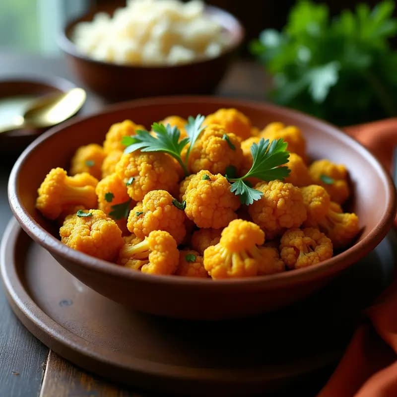 Curry de Coliflor al Airfryer: Joyas de la India en 20 Minutos Sin Aceite