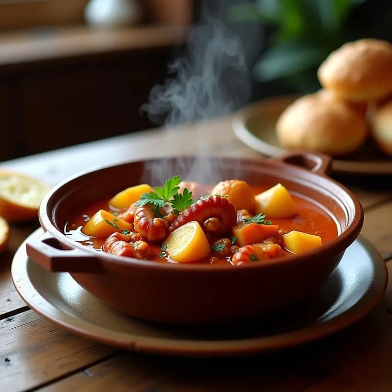 Curry Vermello Galego con Pulpo y Patata: Receta Tradicional en 30 Minutos