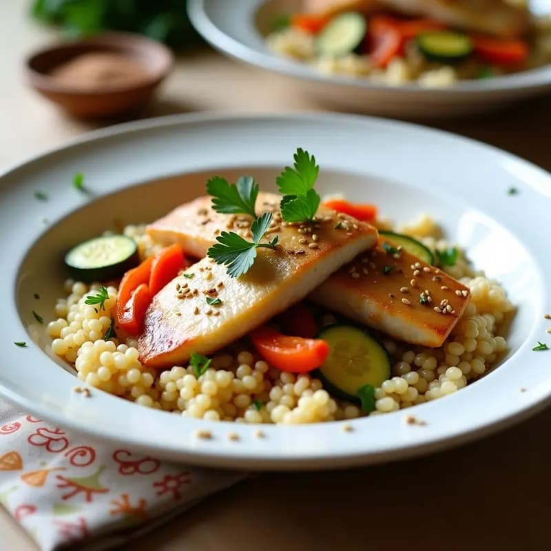 Cuscús con Merluza y Verduras al Vapor: Receta Marroquí Ligera y Rápida