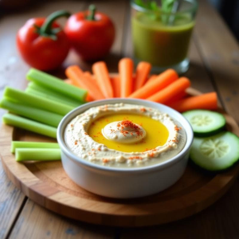 Dip de Anacardos y Pimentón de la Vera: Receta Vegana y Crema para Aperitivos con Crudités