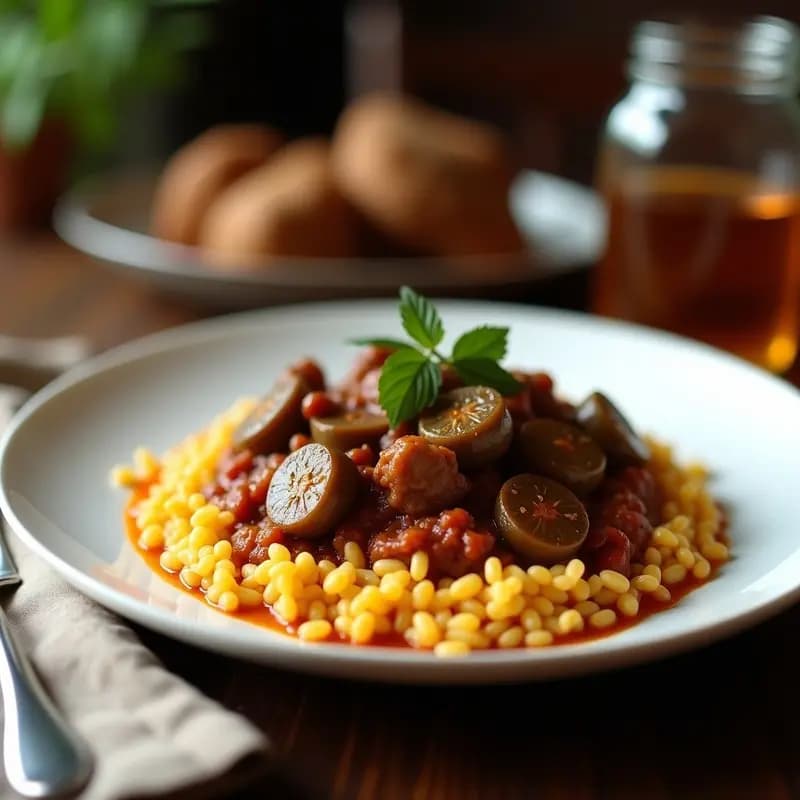 Dolma Armenio de Berenjena con Carne y Arroz: Relleno de Sabores del Cáucaso