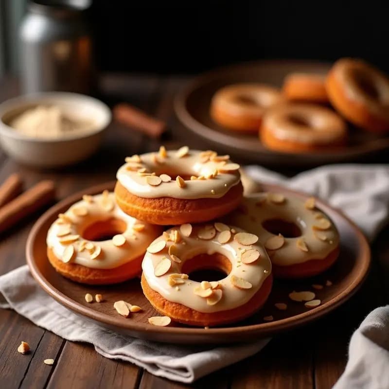 Donuts de Boniato y Canela: Postre Americano Sin Gluten y Sin Azúcar en Airfryer
