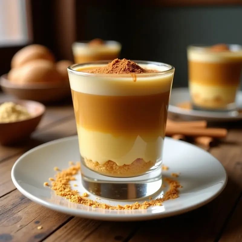 Dulce de Leche Cortada Colombiana: Postre de Leche, Panela y Canela en 3 Capas