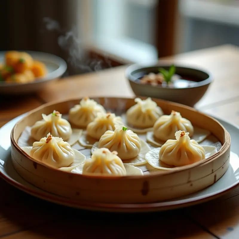 Dumplings de Calabaza y Gorgonzola: Receta China-Italiana al Vapor con Toque Gourmet
