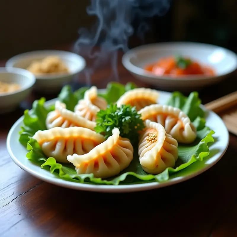 Dumplings de Repollo y Zananoria al Vapor: Receta China Vegana y Sin Cocción Previa