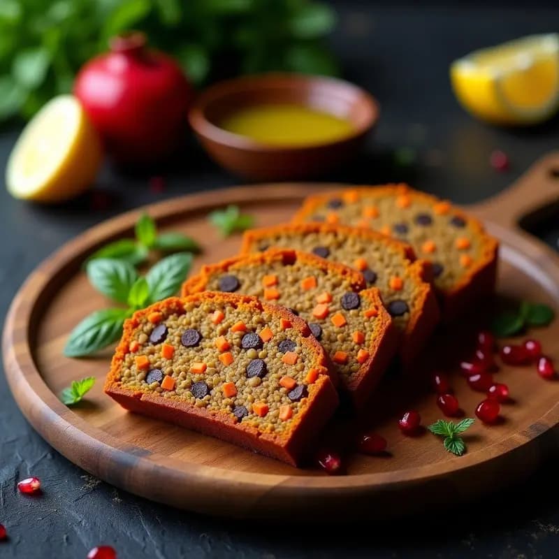 Embutido de Lentejas y Zanahoria con Especias Marroquíes: Receta Vegana en Horno