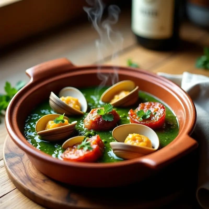 Embutidos en Salsa Verde con Almejas: Tapa Costera para Compartir