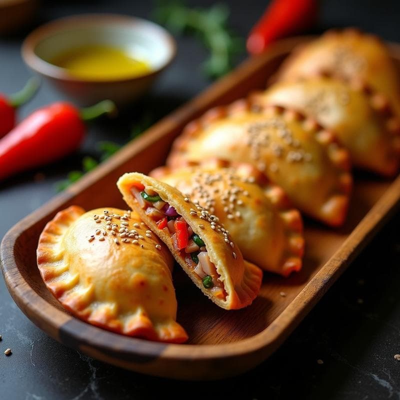 Empanadas de Atún y Pimientos del Padrón: Receta Española en Thermomix con Masa Integral