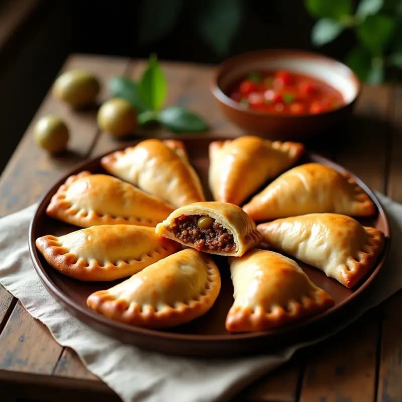 Empanadas de Carne con Aceitunas y Pasas: Receta Argentina Dulce-Salada para Fiestas