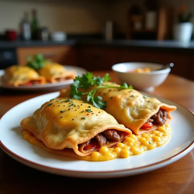 Empanadas de Carne Picante y Queso Derretido con Masa de Harina de Maíz Frita: Receta Colombiana Crujiente