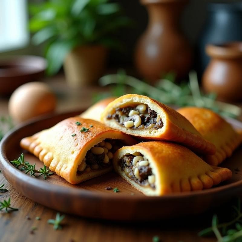 Empanadas de Hongos Portobello y Queso Azul con Masa de Cassava: Receta Sin Gluten en Airfryer