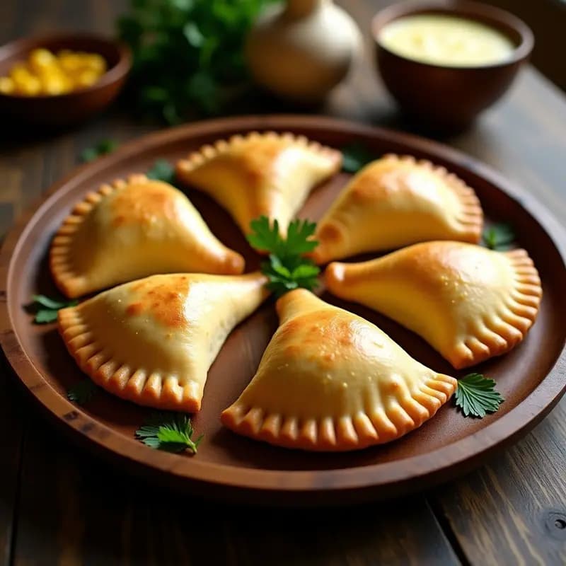 Empanadas de Humita y Queso de Placenta: Receta Boliviana en Horno Crujiente