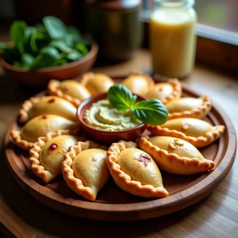 Empanadas Argentinas de Hummus y Espinacas: Receta Sin TACC y Alta en Hierro