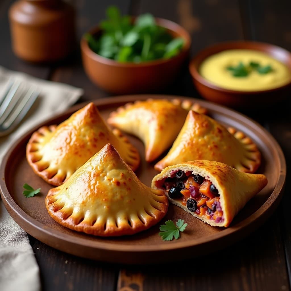 Empanadas de Maíz Morado con Relleno de Pulpo y Ají Panca: Receta Peruana Gourmet en 30 Minutos