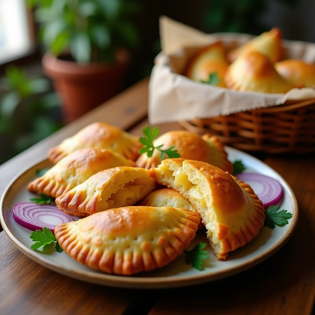 Empanadas de Masa de Mandioca con Relleno de Palmito y Queso Minas: Receta Brasilea en Airfryer