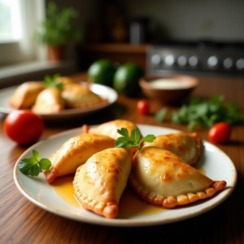 Empanadas de Mango y Chile Habanero: Receta Mexicana Picante y Dulce en Airfryer