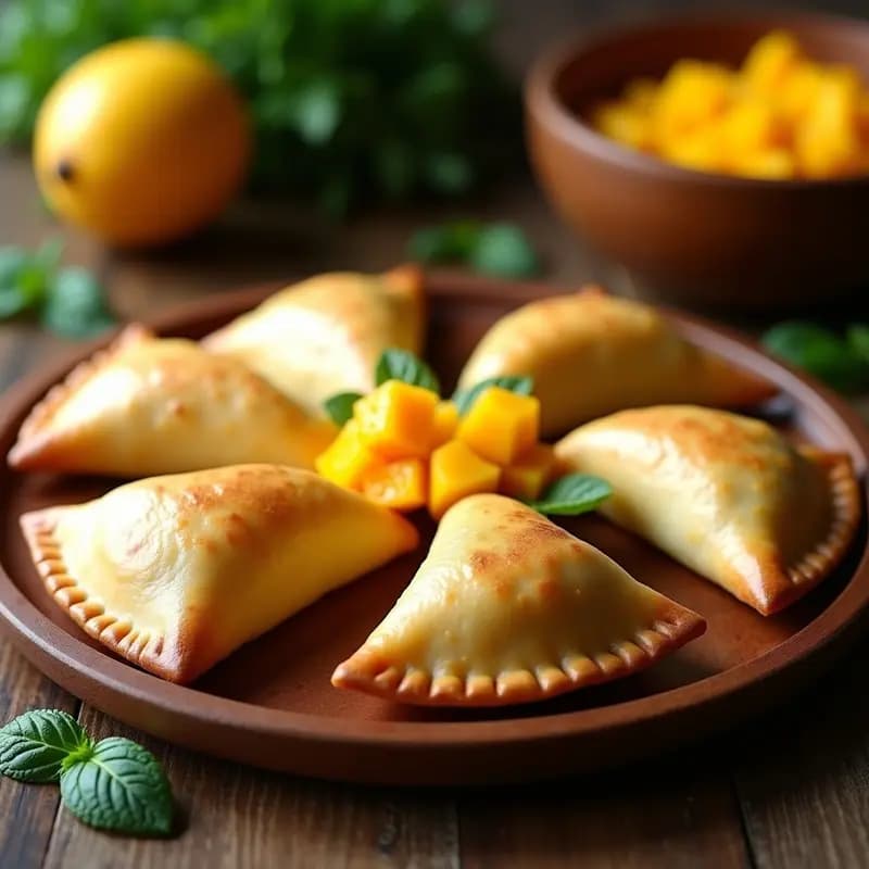 Empanadas de Mango y Queso de Cabra con Masa de Yuca: Receta Venezolana Dulce-Salada en Thermomix