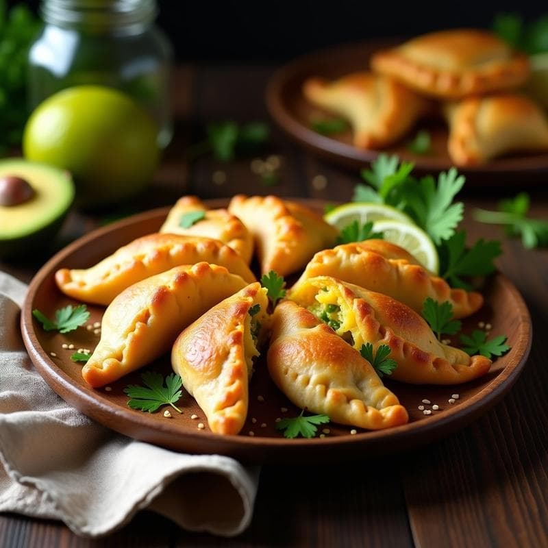 Empanadas de Mango Verde y Jalapeño con Masa de Harina de Almendra: Receta Keto y Picante