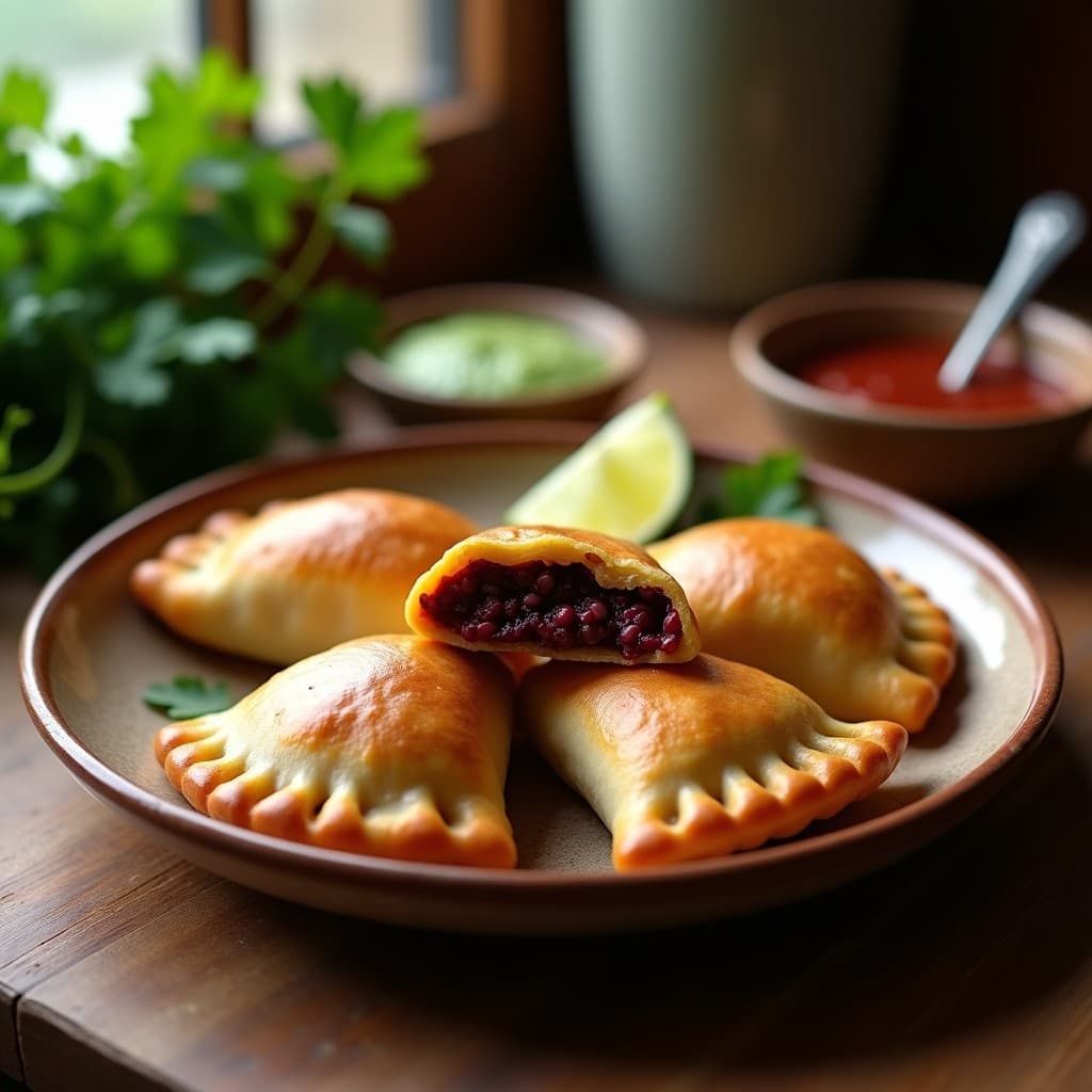 Empanadas de Masa de Jackfruit con Relleno de Morcilla Vegana: Receta Colombiana Sin Gluten