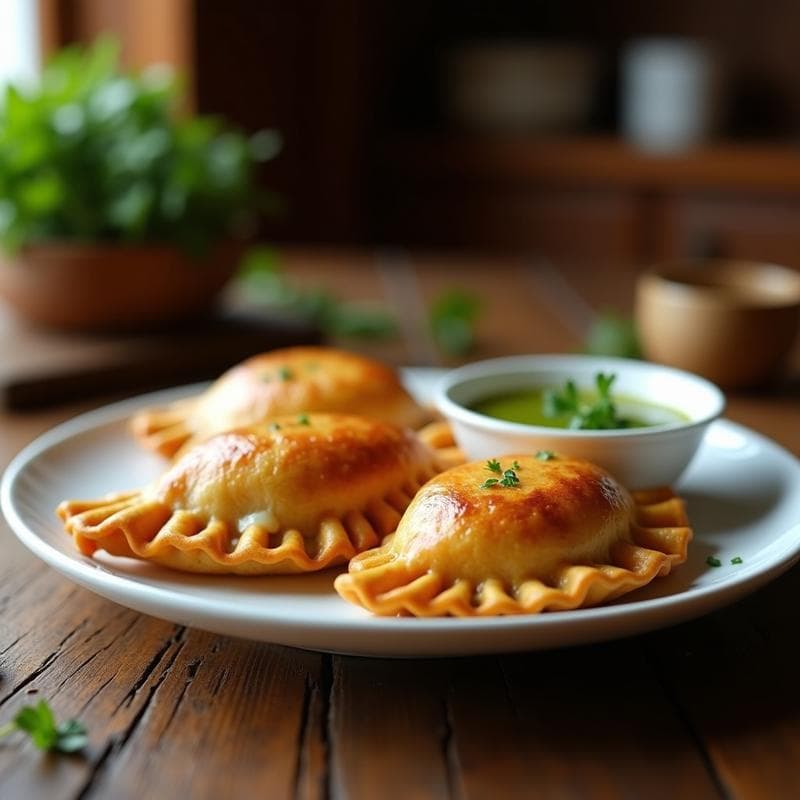 Empanadas de Maza Morada y Queso de Oveja con Salsa de Pique: Receta Argentina en Airfryer