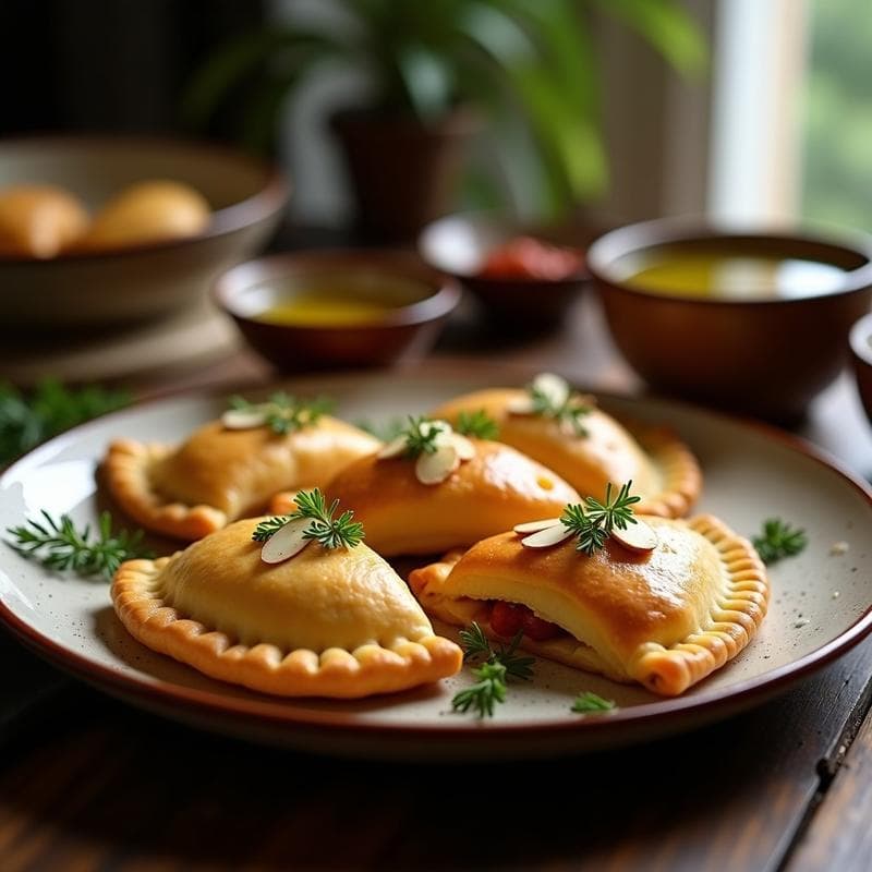 Empanadas de Mijo y Queso de Castañas: Receta Española Sin Lactosa en Airfryer
