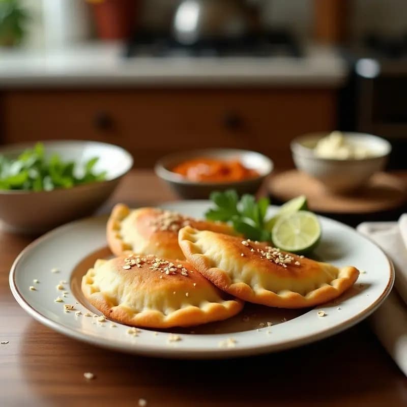 Empanadas de Pescado y Leche de Coco: Receta Colombiana Keto con Masa de Almendra