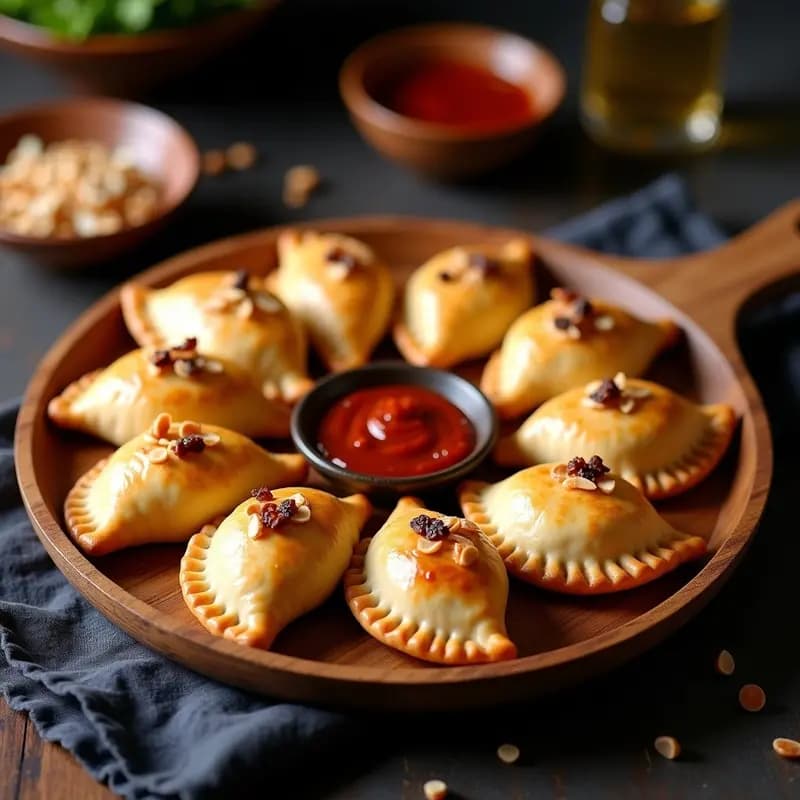 Empanadas de Pino Argentinas con Carne Picante y Pasas: Receta Casera Crujiente