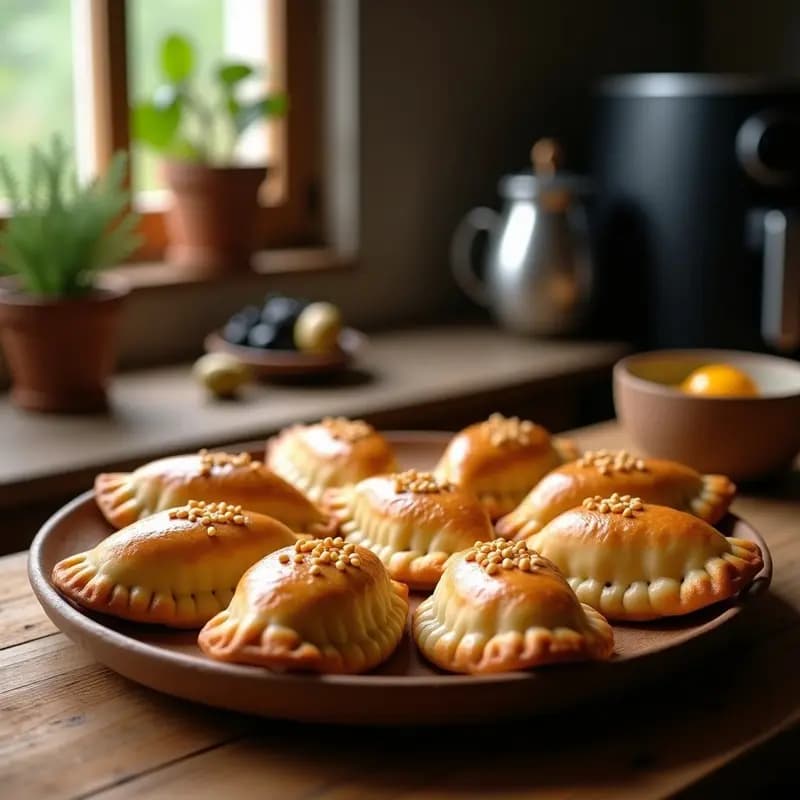 Empanadas de Pino (Picadillo Chileno) con Masa Integral: Receta Tradicional en Airfryer