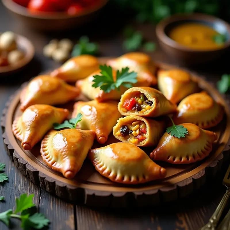 Empanadas de Pollo al Curry con Hojaldre Integral: Receta Argentina Picante y Crujiente