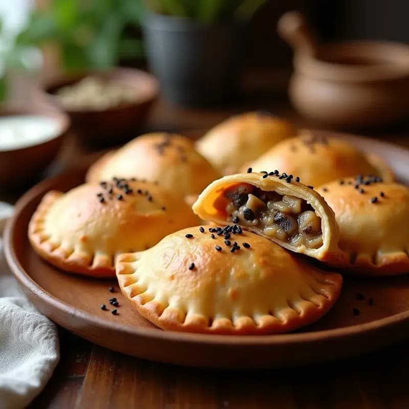 Empanadas de Queso Philadelphia y Hongos Shiitake: Receta Argentina Gourmet en Airfryer