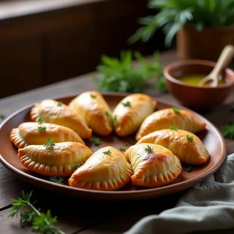 Empanadas de Tasajo y Queso de Cabra: Receta Uruguaya Tradicional en Olla Exprés
