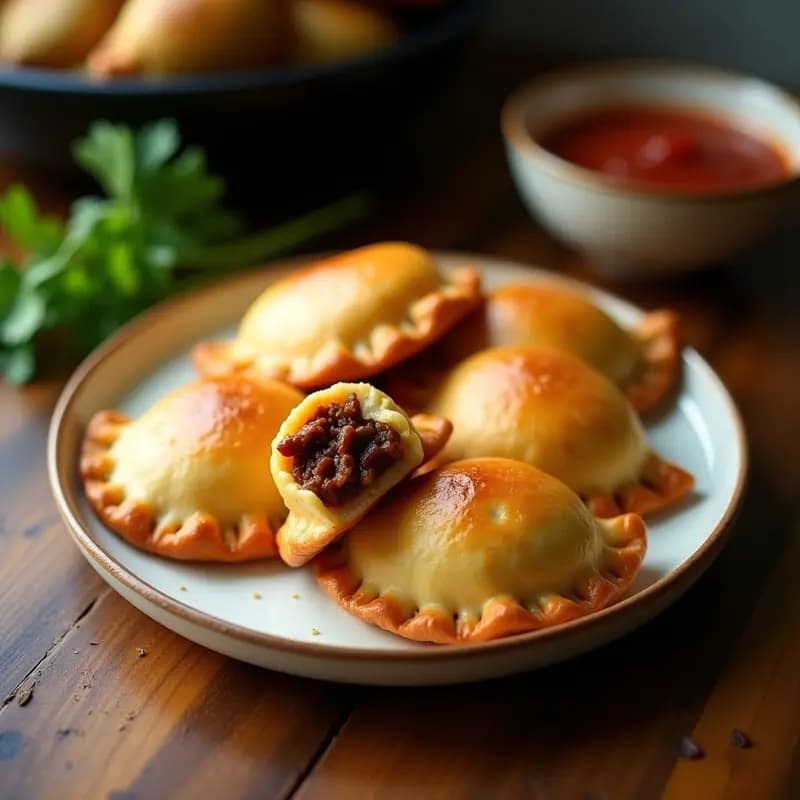 Empanadas de Masa de Yautía Rellenas de Carnita de Res: Receta Puertorriqueña en Airfryer