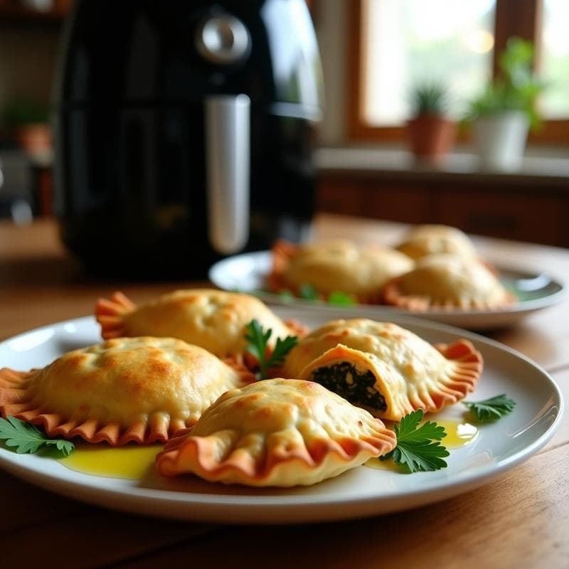 Empanadas de Yautía y Espinacas: Receta Puerto Riqueña en Airfryer Sin Gluten