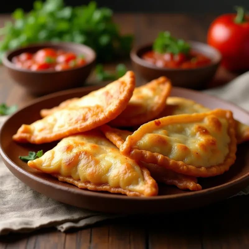 Empanadillas Argentinas de Carne y Cebolla: Aperitivo Frito y Sabroso