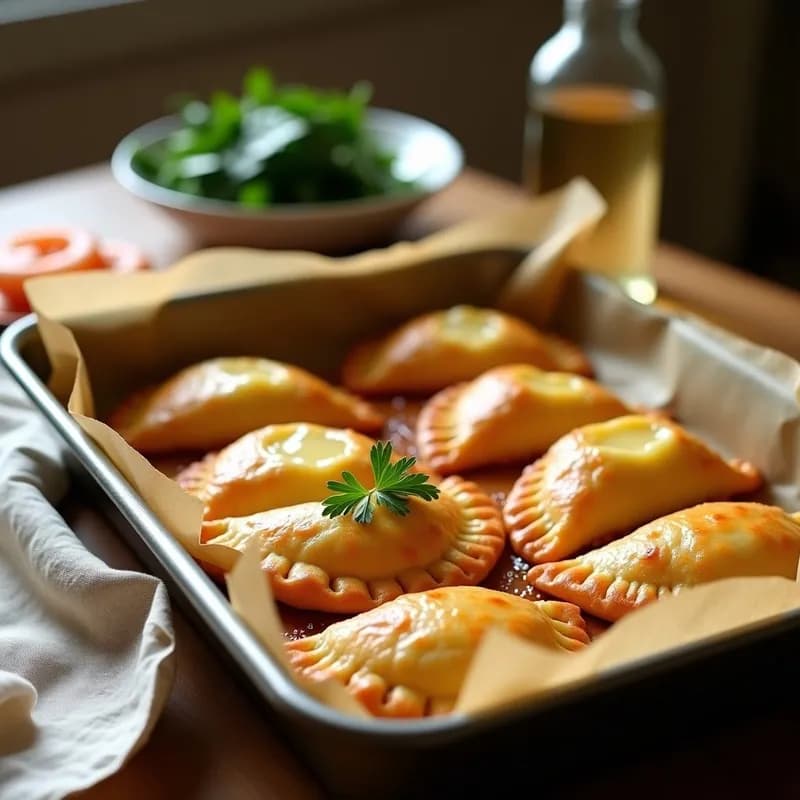 Empanadillas de Espinacas y Gambas: Receta en Thermomix Sin Freír