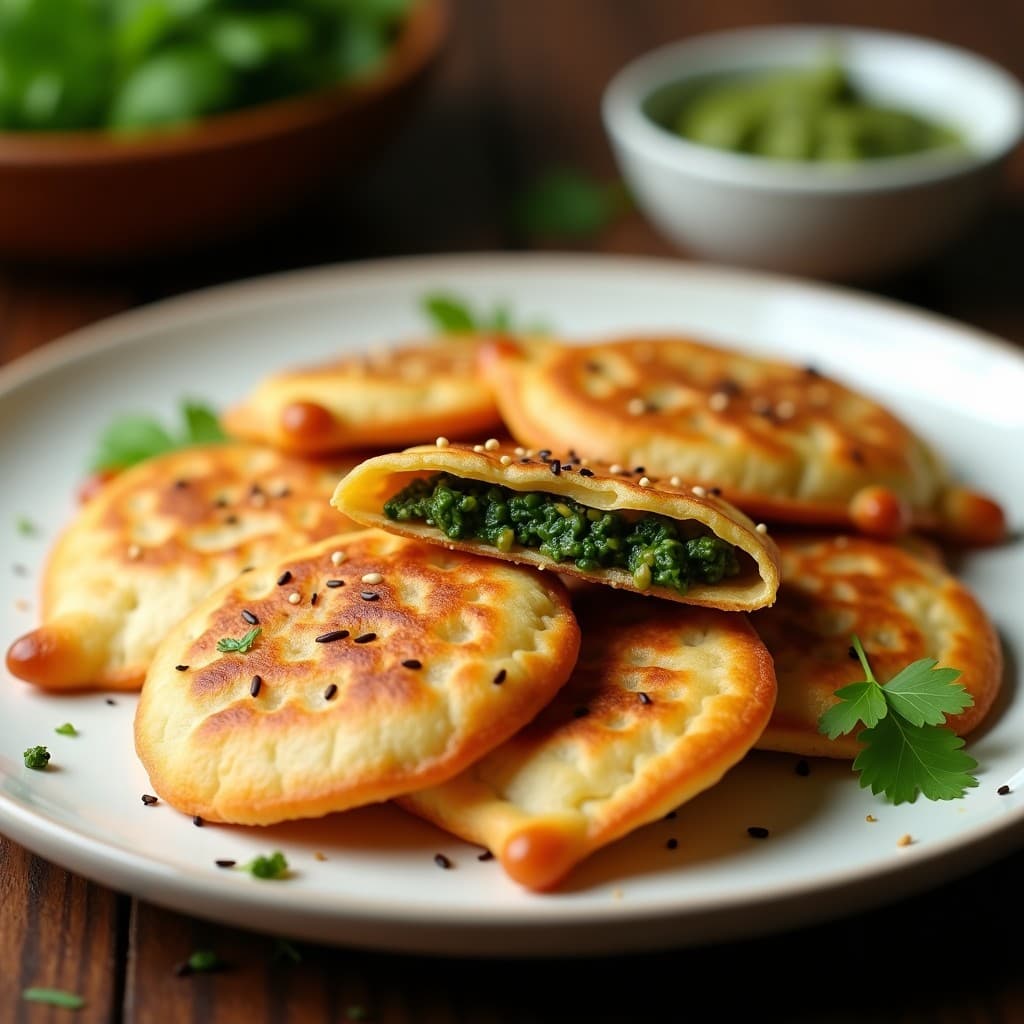 Empanadillas de Garbanzo y Espinacas con Masala de Especias: Receta India en Airfryer y Sin Harina