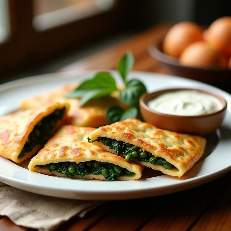 Empanadillas de Harina de Guisantes y Espinacas: Receta Española Sin Gluten en Airfryer