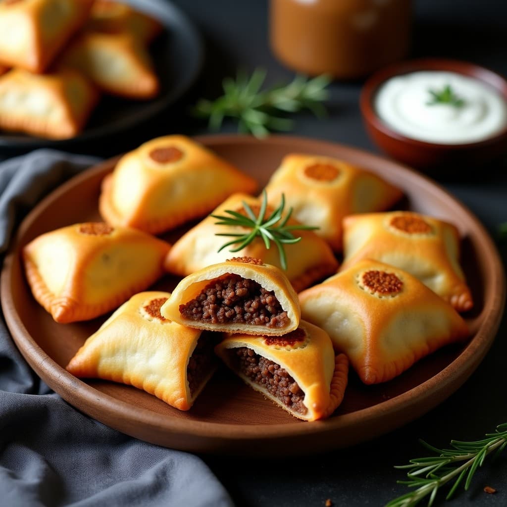 Empanadillas de Harina de Sorgo con Relleno de Carne de Res y Pasas: Receta Argentina Keto