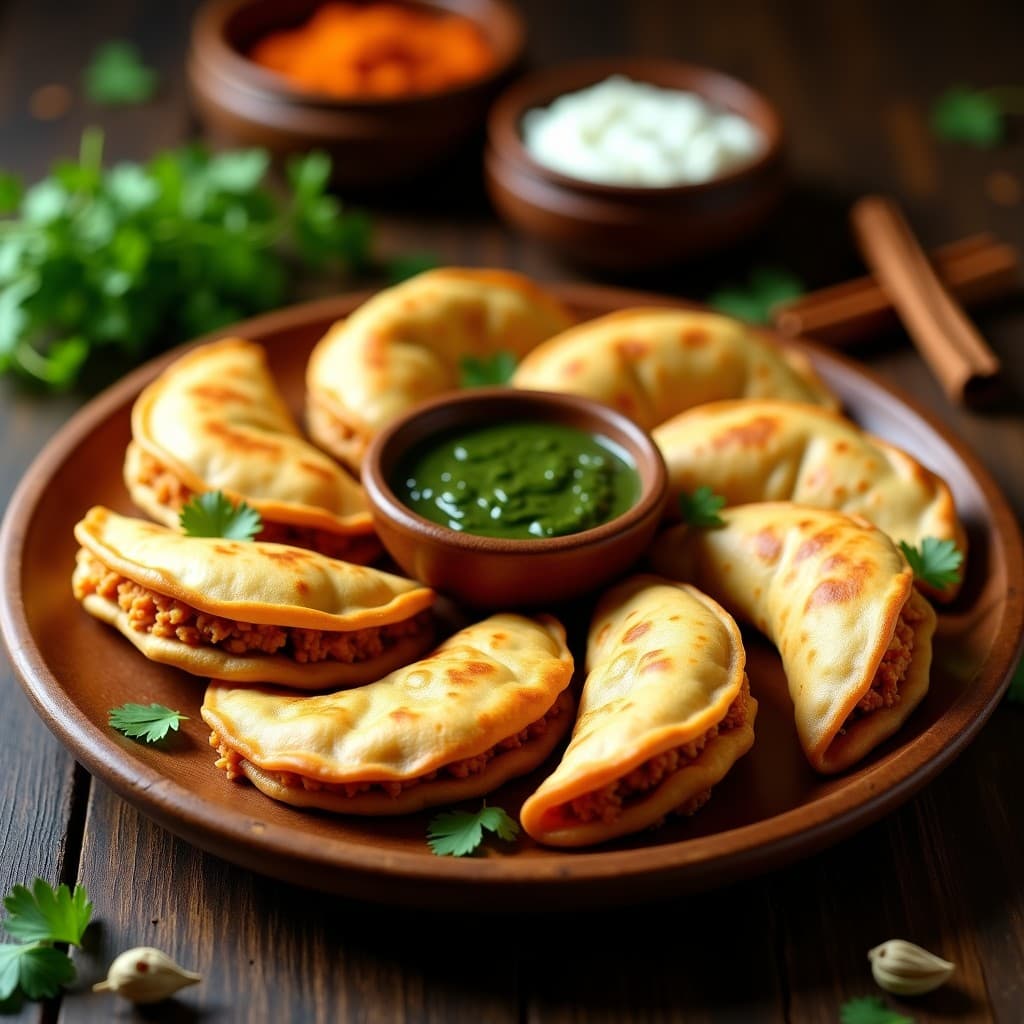 Empanadillas de Jackfruit y Garam Masala: Receta Indiana Vegana en Olla Express